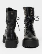 Steve Madden Кожени боти Skywen Черен