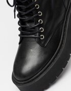 Steve Madden Кожени боти Skywen Черен