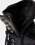 Steve Madden Кожени боти Skywen Черен