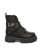 Steve Madden Кожени боти Trappers - Черен