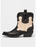 Steve Madden Кожени боти Waynoa - Черен/Крем