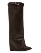 Steve Madden Кожени ботуши Corenne Тъмнокафяв