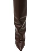 Steve Madden Кожени ботуши Corenne Тъмнокафяв
