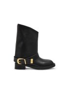 Steve Madden Кожени ботуши с декоративна каишка