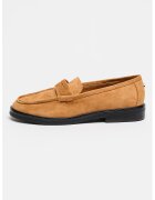 Steve Madden Кожени мокасини Adison - Канелено кафяво