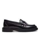 Steve Madden Кожени мокасини Harloe с нитове Черен
