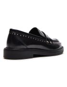 Steve Madden Кожени мокасини Harloe с нитове Черен