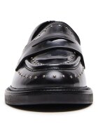 Steve Madden Кожени мокасини Harloe с нитове Черен