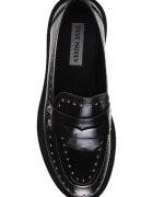 Steve Madden Кожени мокасини Harloe с нитове Черен