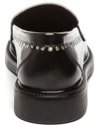 Steve Madden Кожени мокасини Harloe с нитове Слонова кост/Черен