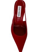 Steve Madden Кожени обувки Reyes с ток стилето Тъмночервен