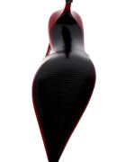 Steve Madden Кожени обувки Reyes с ток стилето Тъмночервен