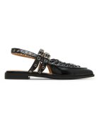 Steve Madden Кожени обувки с гола пета Черен
