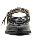 Steve Madden Кожени обувки с гола пета Черен