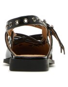 Steve Madden Кожени обувки с гола пета Черен
