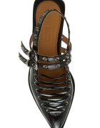 Steve Madden Кожени обувки с гола пета Черен
