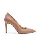 Steve Madden Кожени обувки с ток стилето Бежов