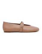 Steve Madden Кожени пантофки с тока с каишка Светлокафяв