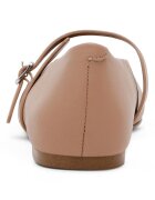 Steve Madden Кожени пантофки с тока с каишка Светлокафяв