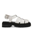 Steve Madden Кожени равни сандали с тока