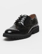 Steve Madden Лачени кожени обувки Mayor Brogue Черен