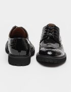 Steve Madden Лачени кожени обувки Mayor Brogue Черен