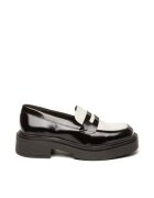 Steve Madden Мокасини от кожа и еко кожа - Черен/Мръснобял