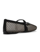 Steve Madden Мрежести пантофки с тока Бял/Черен