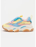 Steve Madden Мрежести спортни обувки Possesion с еко кожа - Лавандула/Пастелнорозов/Сламеножълт