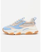 Steve Madden Мрежести спортни обувки Possesion с еко кожа - Светло сив/Лавандула/Светло бежово