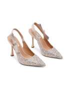 Steve Madden Обувки Brylie с декоративни камъни Слонова кост/Сребрист