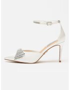 Steve Madden Обувки Last Dance от еко кожа с класически ток - Бял/Сребрист