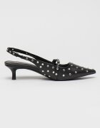 Steve Madden Обувки от еко кожа с декоративни камъни Черен
