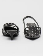 Steve Madden Обувки от еко кожа с декоративни камъни Черен