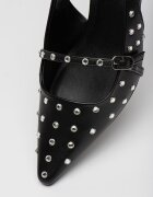 Steve Madden Обувки от еко кожа с декоративни камъни Черен