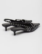 Steve Madden Обувки от еко кожа с декоративни камъни Черен
