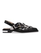 Steve Madden Обувки от еко кожа с каишки - Черен/Сребрист