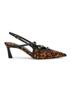 Steve Madden Обувки с животински принт - Тъмнокафяв/Черен