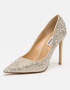 Steve Madden Обувки стилето Thrive с декоративни камъни Сиво-бежов/Сребрист