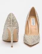 Steve Madden Обувки стилето Thrive с декоративни камъни Сиво-бежов/Сребрист