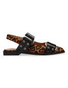Steve Madden Пантофки от еко кожа с животинска шарка Черен/Кафяв
