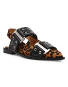 Steve Madden Пантофки от еко кожа с животинска шарка Черен/Кафяв