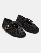 Steve Madden Пантофки със сплетен дизайн Черен