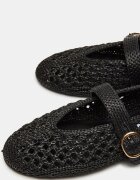 Steve Madden Пантофки със сплетен дизайн Черен