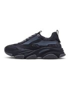 Steve Madden Полускосени маратонки с релеф Въглен сиво/Антрацитно сиво