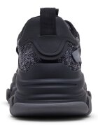 Steve Madden Полускосени маратонки с релеф Въглен сиво/Антрацитно сиво