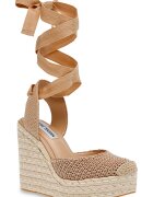 Steve Madden Полускосени сандали Светло кафяво/Светло бежово