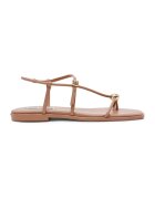 Steve Madden Равни сандали от еко кожа с каишки - Канелено кафяво