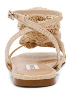 Steve Madden Равни сандали с флорални апликации Бежов