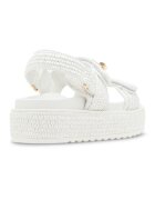 Steve Madden Сандали Bigmona с равна платформа и велкро Бял